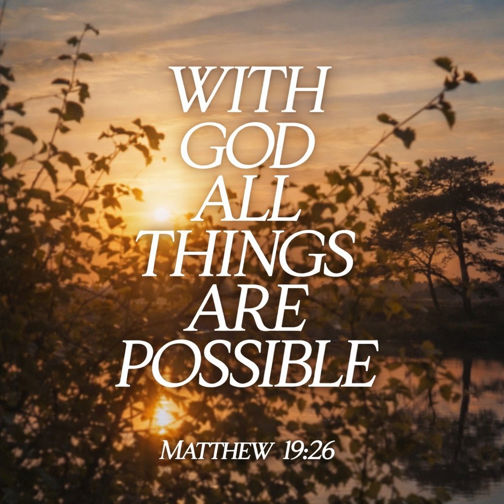 The__Bible7's tweet photo. Matthew 19:26 https://t.co/4DMPzq0vkU
