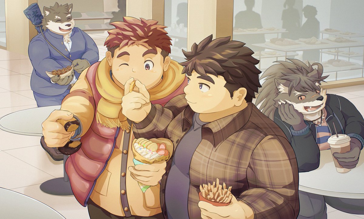 #放サモ
フードコートに来ると食べ過ぎちゃうリョウタ