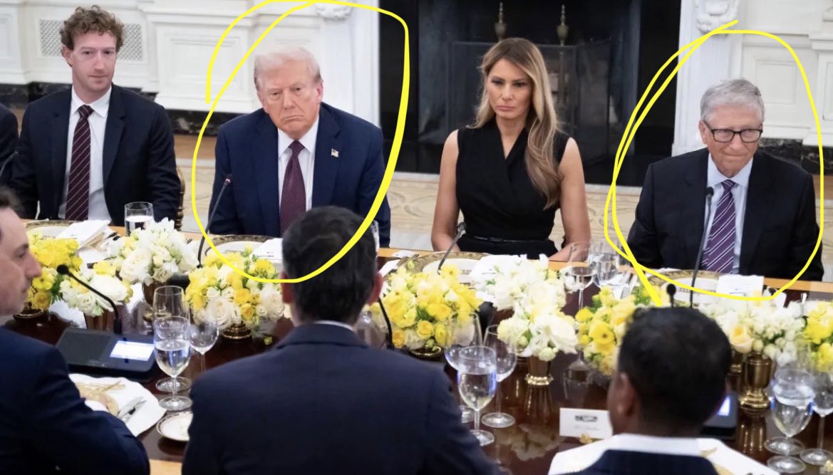 To those expecting Bill Gates to be arrested over his Epstein connections: Instead of getting arrested, he got a White House dinner invitation.

That should tell you everything.