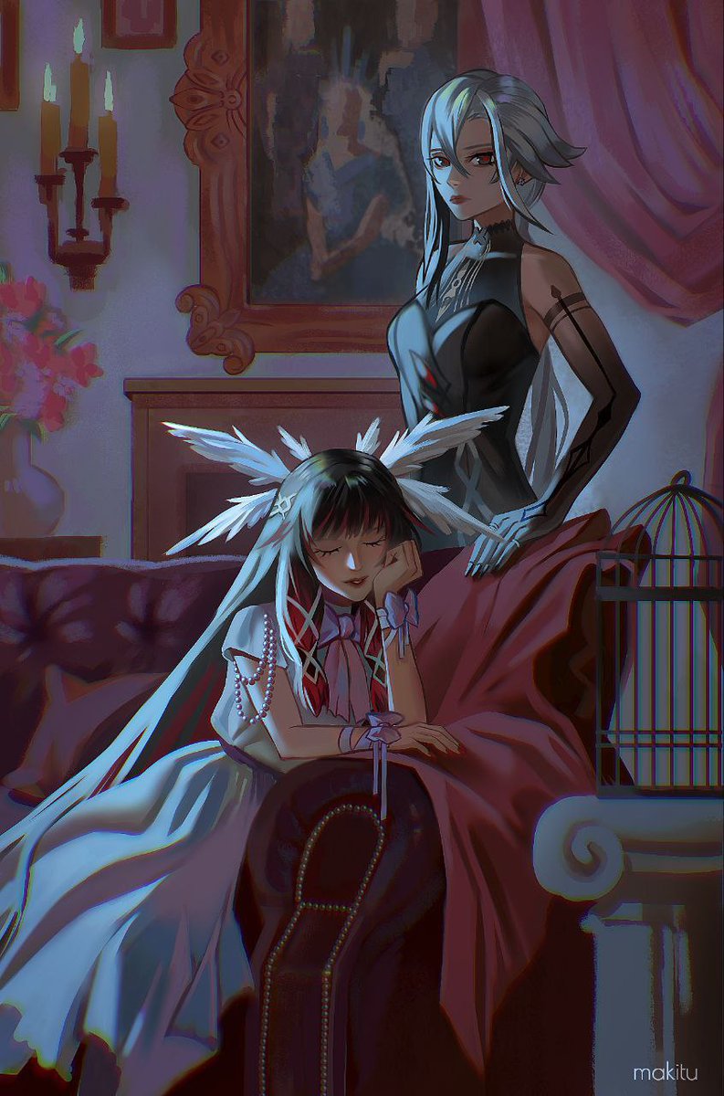 makitu_715's tweet photo. some old art, still love it 🖤
#ARLEBINA #fatui https://t.co/tPlCNN61MQ
