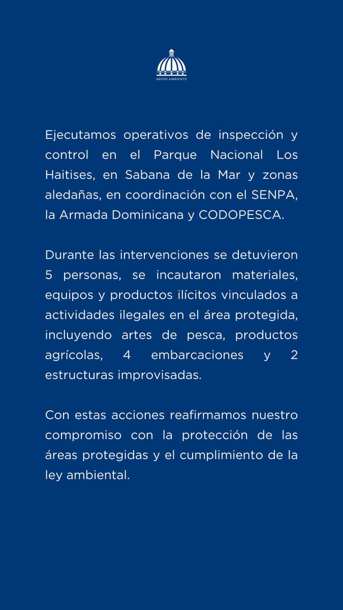 Ministerio de Medio Ambiente RD tweet media