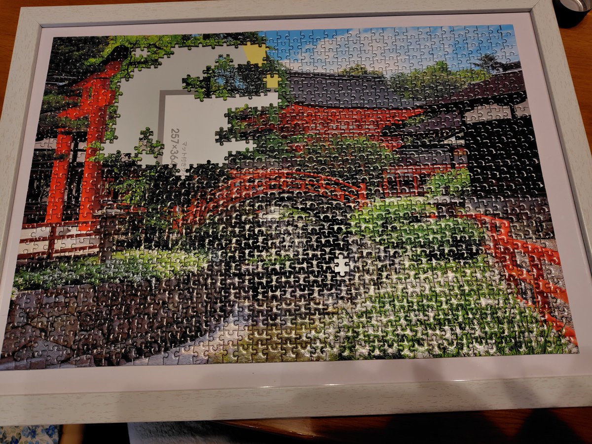 パズル15日目！ あとは約90ピースのひたすら緑ゾーン！まさにラスボス