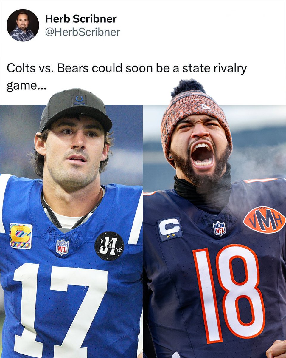 FDSportsbook's tweet photo. Are we about to get a Bears-Colts rivalry? 👀

h/t @HerbScribner https://t.co/OAsQnO2HXw