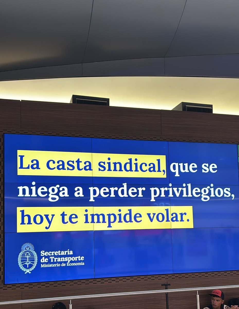 Excelentes las pantallas en Ezeiza.