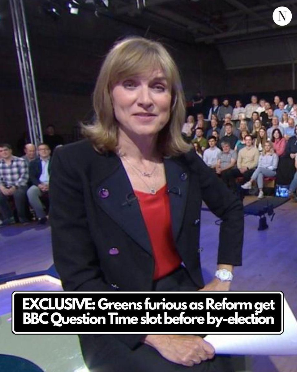 EXCLUSIVE: The Green Party have slated the BBC after it handed Reform UK their third Question Time slot in a row the week before a crucial by-election in England