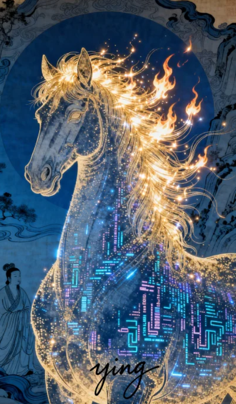 yingDON2005's tweet photo. AIart Draw a horse every day 49 https://t.co/nf8ZDrbHTx