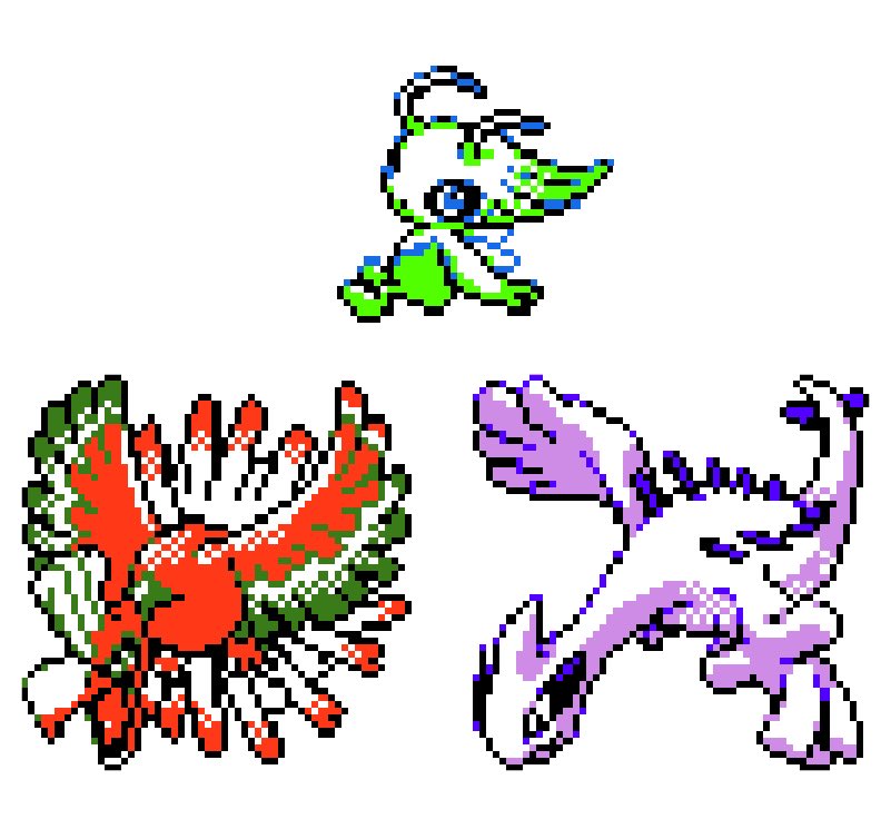 pokemon_twts's tweet image. Pokemon gen 2 sprites are gorgeous