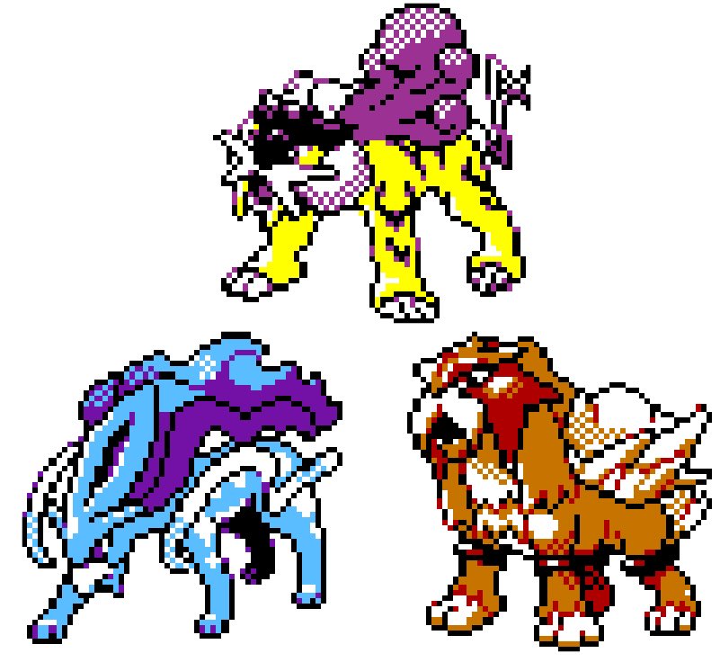 pokemon_twts's tweet image. Pokemon gen 2 sprites are gorgeous