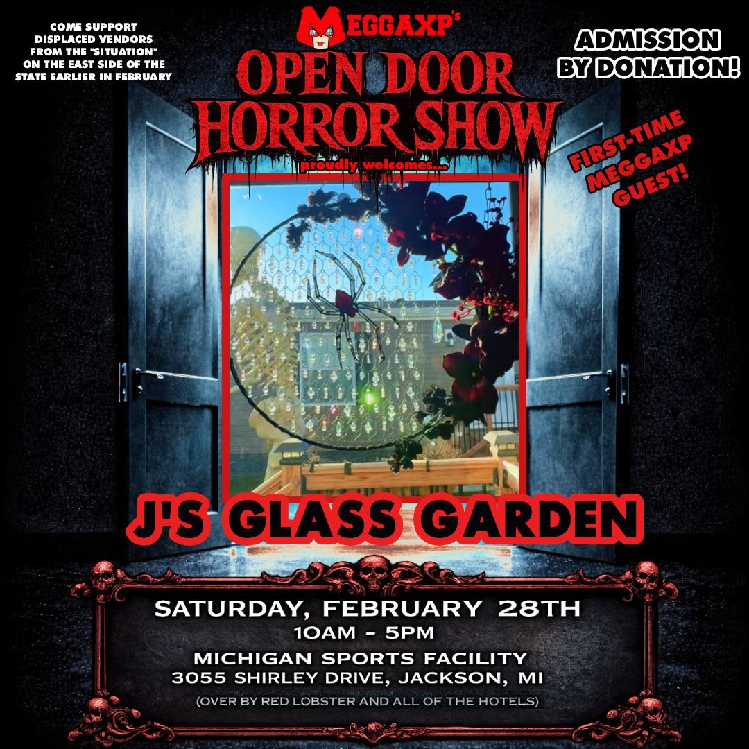 The next vendor to be listed as part of MeggaXP's "Open Door" Horror Show! Supporting Displaced Vendors! is....

J's Glass Garden!

You can see more at:
tiktok.com/@jsglassgarden…
