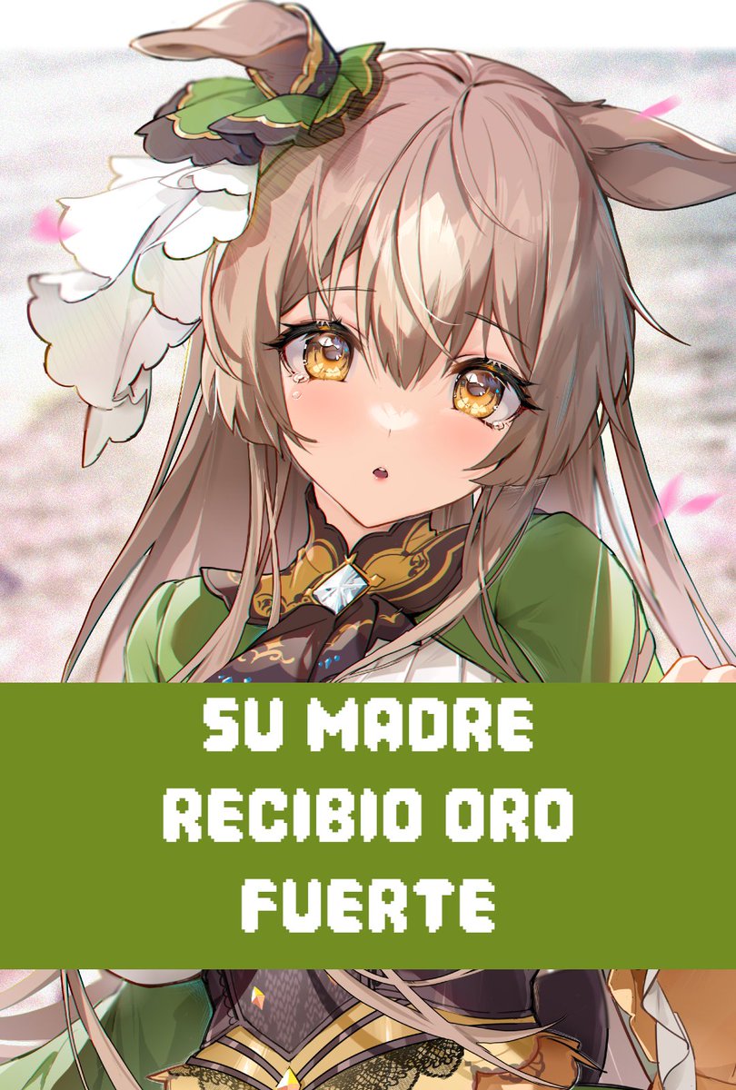 NUEVO VIDEO DE TIKTOK Y YT SHORTS

SU MADRE RECIBIO ORO FUERTE

youtube.com/shorts/JGLUYaj…
tiktok.com/@koodokanade/v…

La Gold Family lo hizo de nuevo

#umamusume #umamusumeprettyderby #anime #otaku #tiktok #ytshorts #youtube #staygold #SatonoDiamond #Orfevre