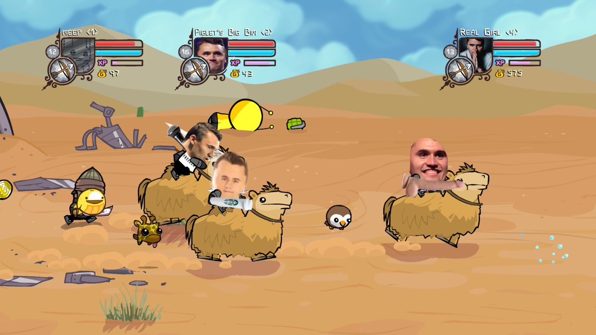 the_meeple's tweet photo. We finished up our all Kirk Castle Crashers playthrough https://t.co/16es4pHBVb
