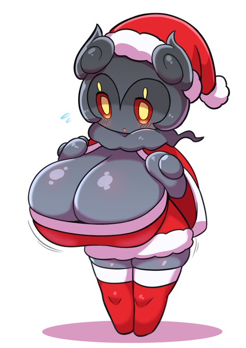 クリスマスイラスト、マスカーニャにしたけどマーシャドーも考えてたんすよ 