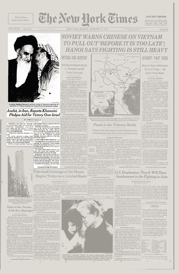 OnThisDayIsrael's tweet photo. #OnThisDay Feb 19....1979: PLO's Yasser Arafat, in Iran  Reports Khomeini Pledges Aid for Victory Over Israel, tours Israeli "Embassy" given to PLO VIDEO: https://t.co/uRILlp0lxg

1942: President Roosevelt “Order 9066” US Internment of Japanese Americans  https://t.co/6oIrniYe9z https://t.co/KnAA32ZqXi