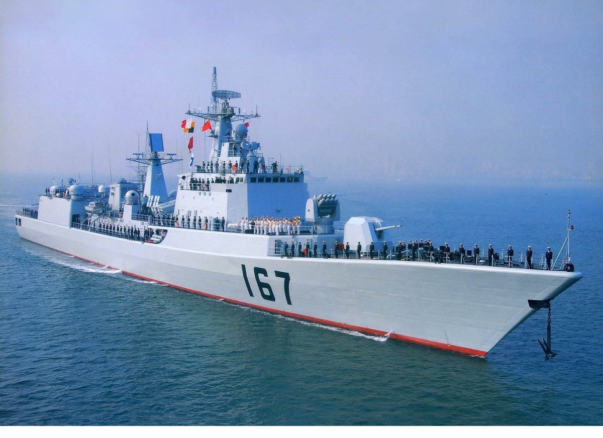 Nice images of the sole Type 051B destroyer Shenzhen, now primarily an ...
