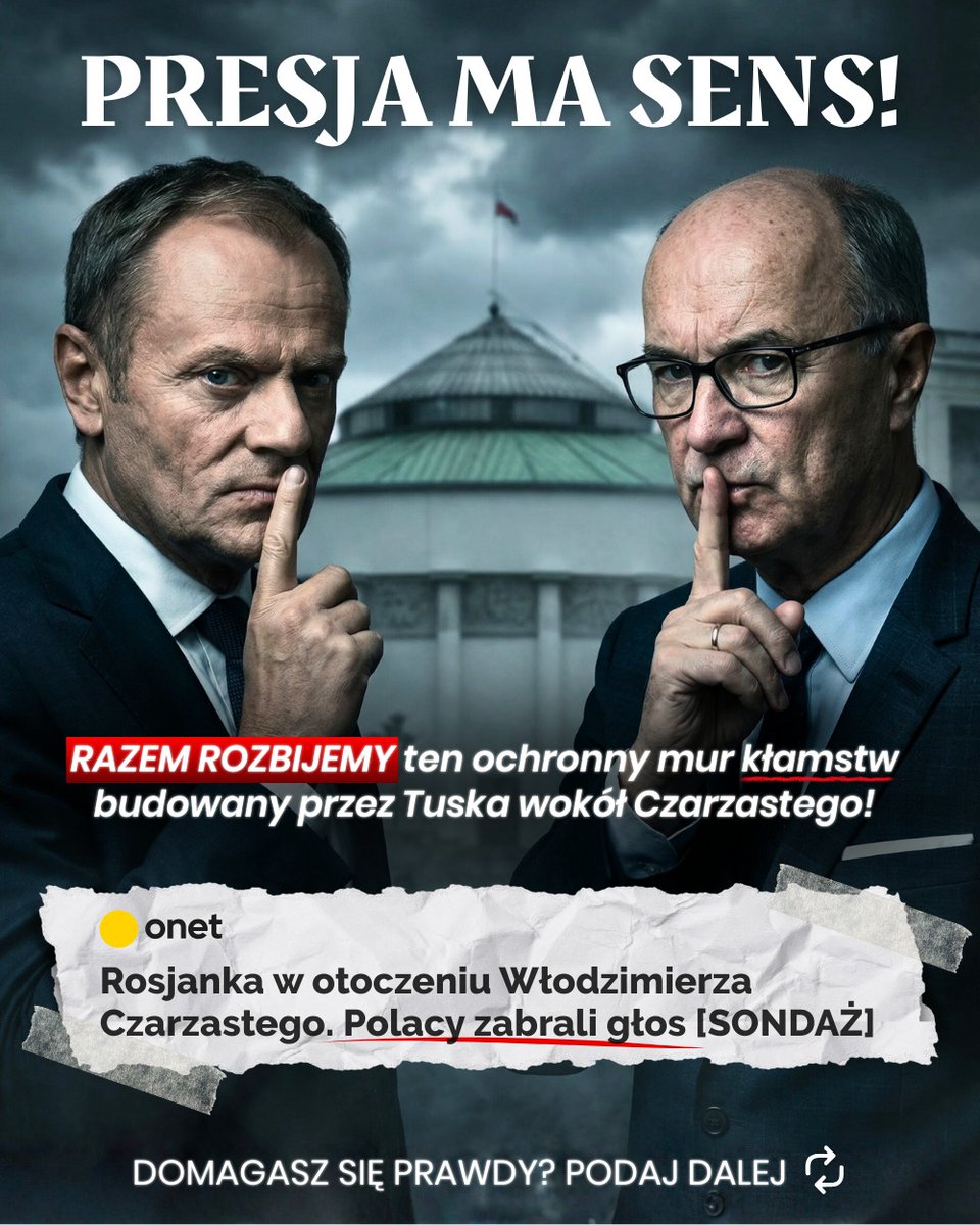 Co łączy Włodzimierza Czarzastego z Rosją? Dlaczego skłamał w oświadczeniu majątkowym? To nie są pytania o sympatie polityczne. To pytania o bezpieczeństwo Polski. Czy rząd ma odwagę, by odpowiedzieć? Domagaj się prawdy i podaj dalej!