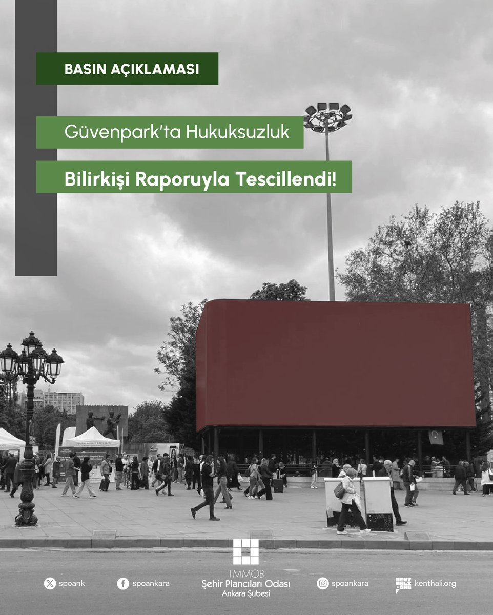 TMMOB Şehir Plancıları Odası Ankara Şubesi tweet media