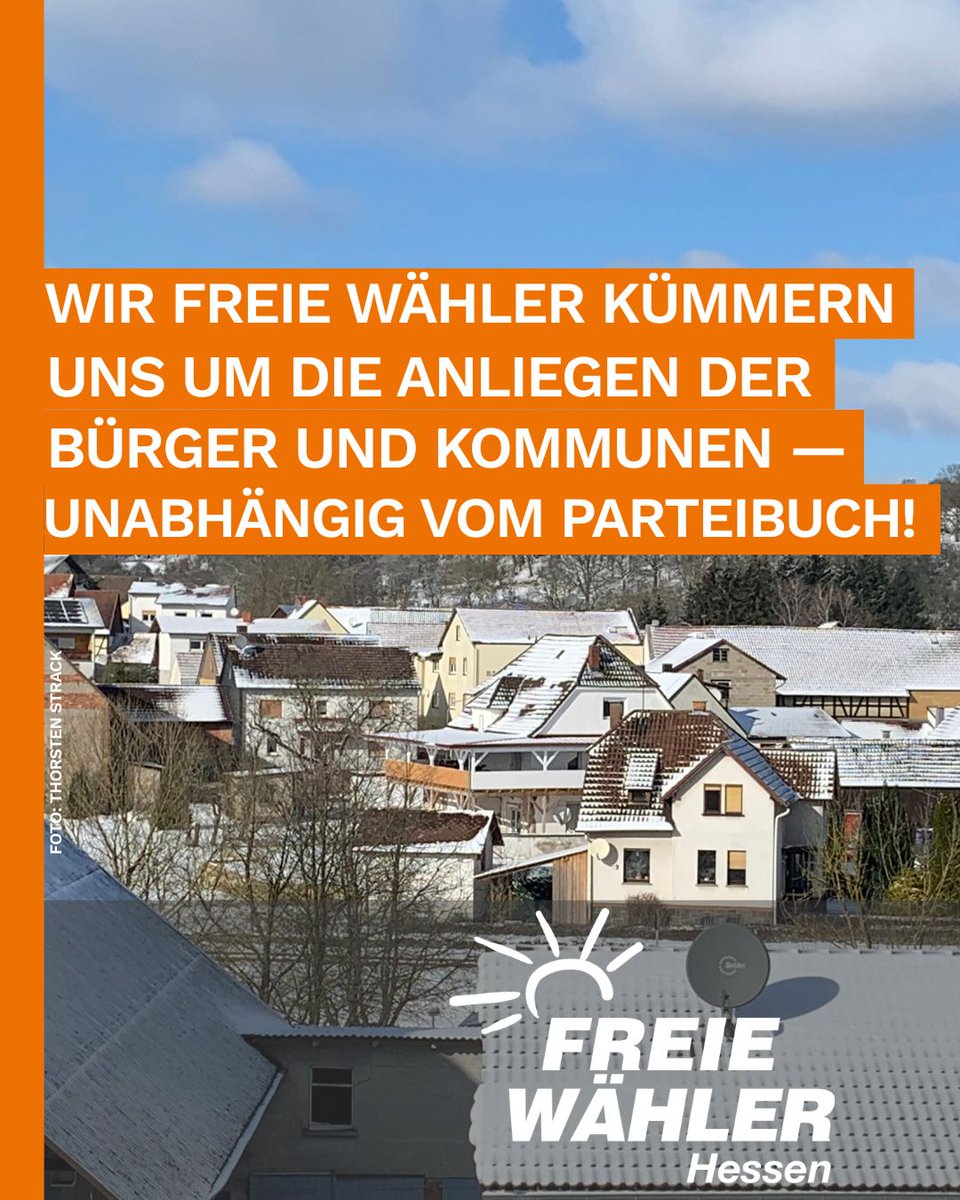 FWHessen's tweet image. Starke Kommunen. Starkes Hessen. 🏘️ Kommunalpolitik entscheidet vor Ort – für unsere Heimat, unsere Gemeinden, unsere Zukunft.  

freiewaehler-hessen.de/aktuelles/beit… 

#FreieWähler #Hessen #Bürger #Kommunen #Kommunalpolitik #Parteibuch #Saasen #Gießen #schnee #orangepower #AnpackenFürHessen