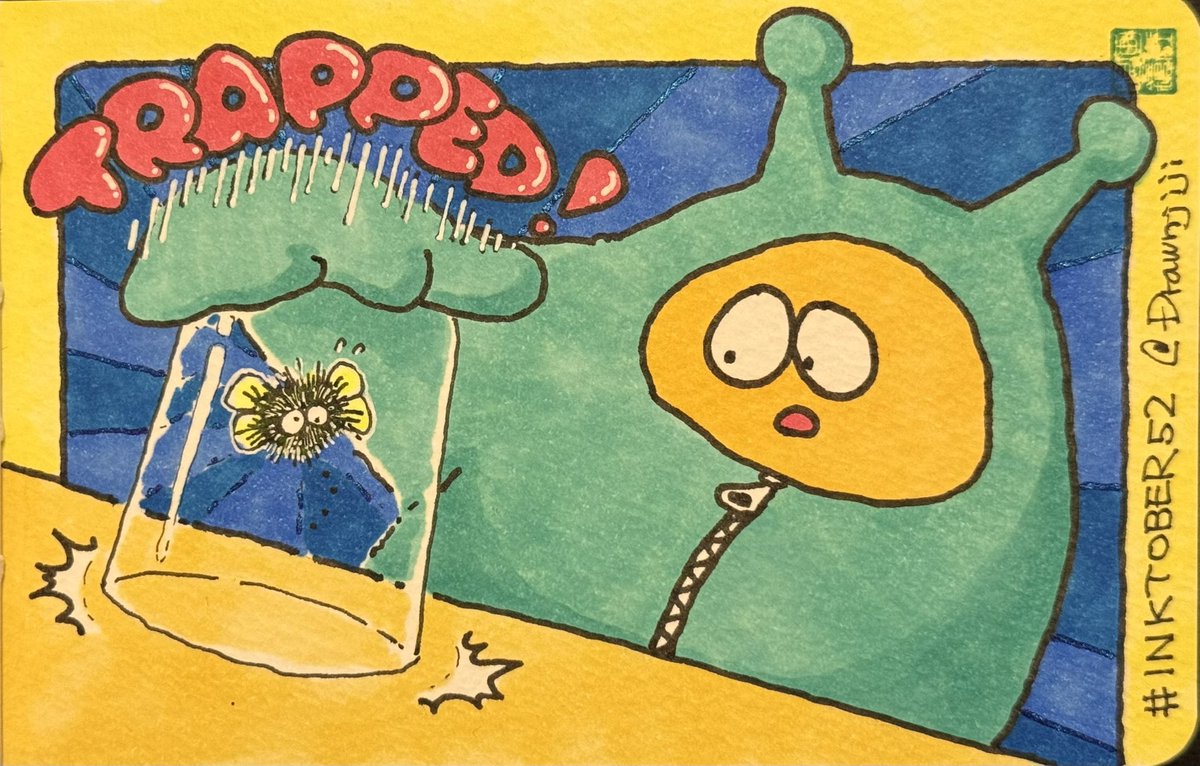 Drawn_JiJi's tweet image. #inktober52trapped
#inktober