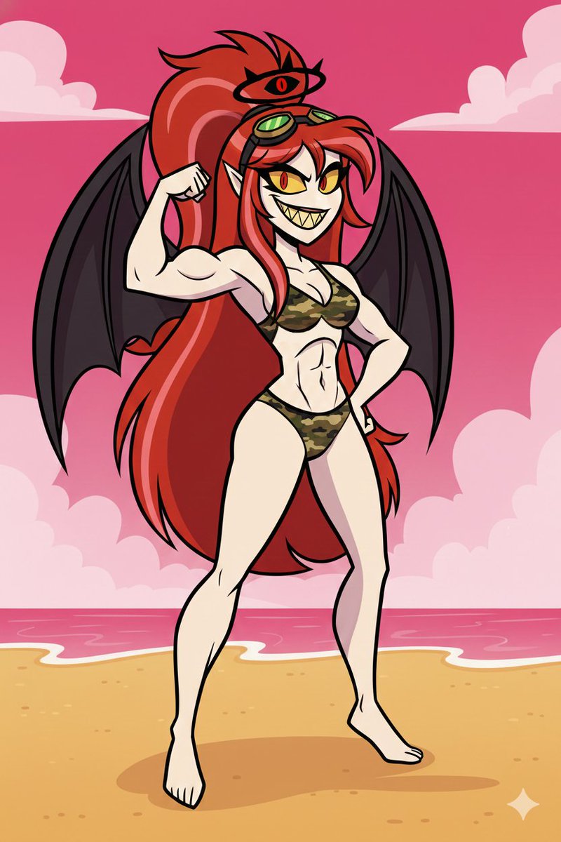Mithos00's tweet photo. This time we see Lady Camael a Virtue that fell just like her big bro Luci, but now she is ready to mingle with the hotel denizens. https://t.co/2MZLWPMmfa