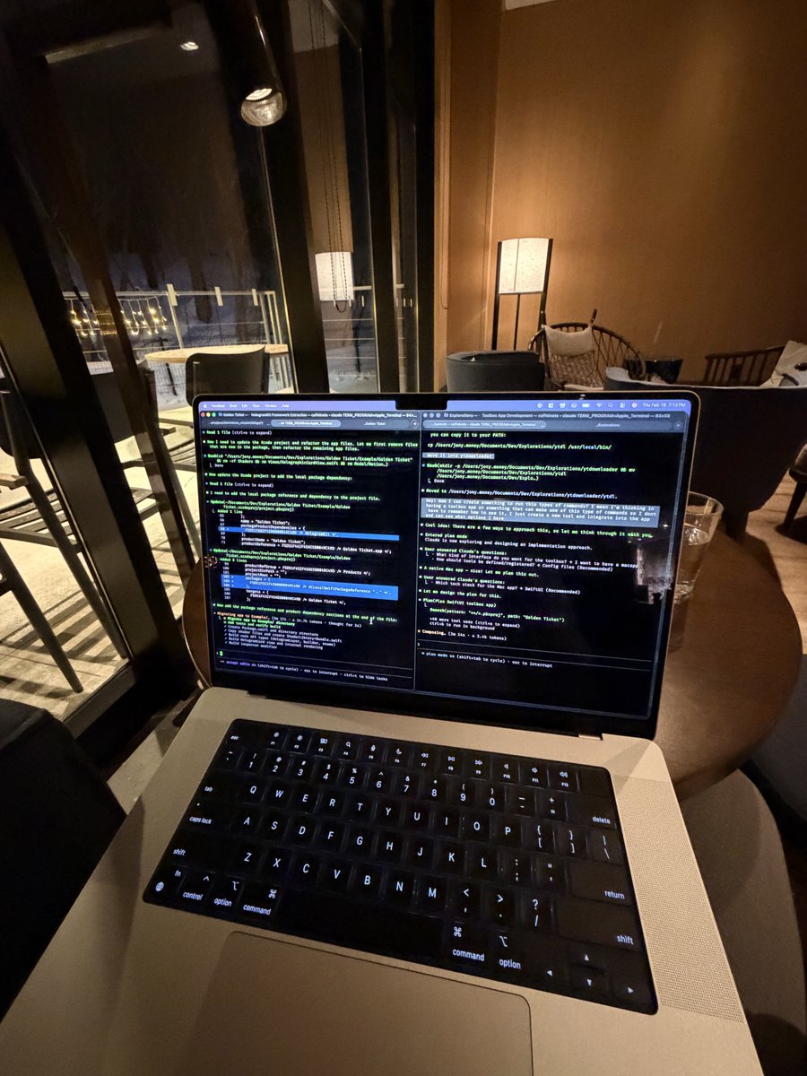 JonyMoney_'s tweet photo. Don’t feel like going back to work. I just want to travel, code, and snowboard.

#travel #snowboard #ClaudeCode https://t.co/IOaaoYGIYz