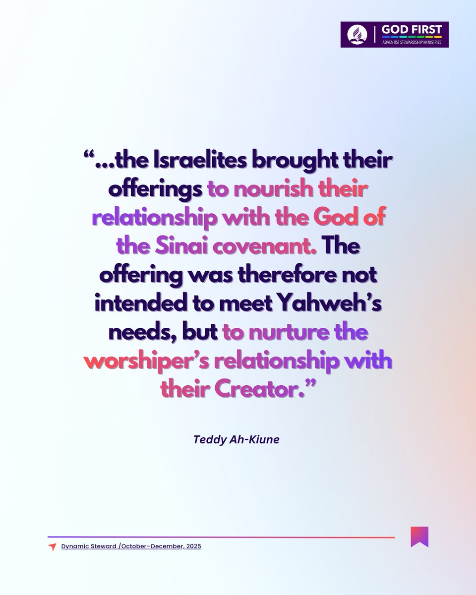Dynamicstewards's tweet photo. God never depended on our offerings; it was meant rather to nourish a relationship.

Discover how biblical offerings are about gratitude, trust, and covenant, not transactions or obligation.

👉 Read the full article here: https://t.co/7viknY49p0

#GodFirst #DynamicSteward #FaithInAction #BiblicalStewardship #GivingWithPurpose #CovenantLiving #HeartOfWorship