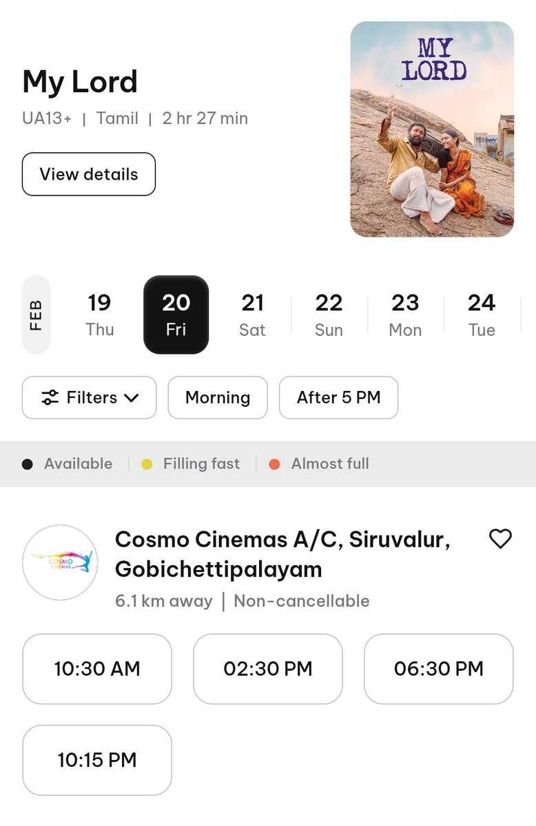 Cosmo Cinemas Siruvalur tweet media