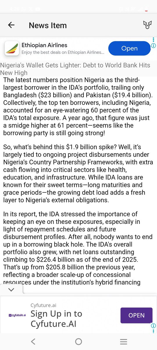This is the reason <a href="/officialABAT/">Bola Ahmed Tinubu</a> wants to impose compulsory Unlawful Tax on Nigerians to enable him to pay the loan he took from 2025-2026 without any infrastructure,good water,good roads,or good education..Ask <a href="/officialABAT/">Bola Ahmed Tinubu</a> what he did with $18.9 Billion dollars since last year.