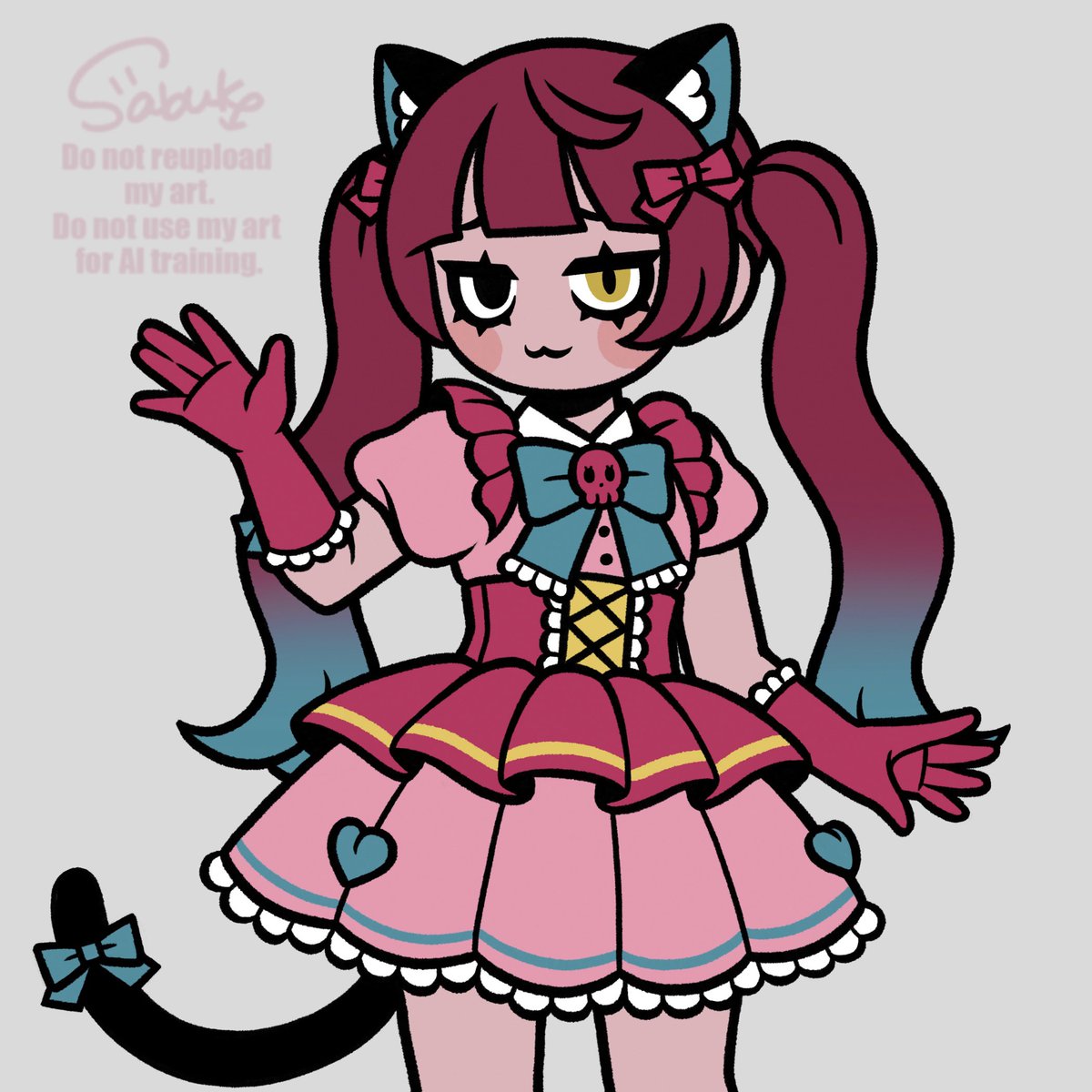 #自分で生み出した一次創作オリジナルキャラを流そう
猫ちゃん