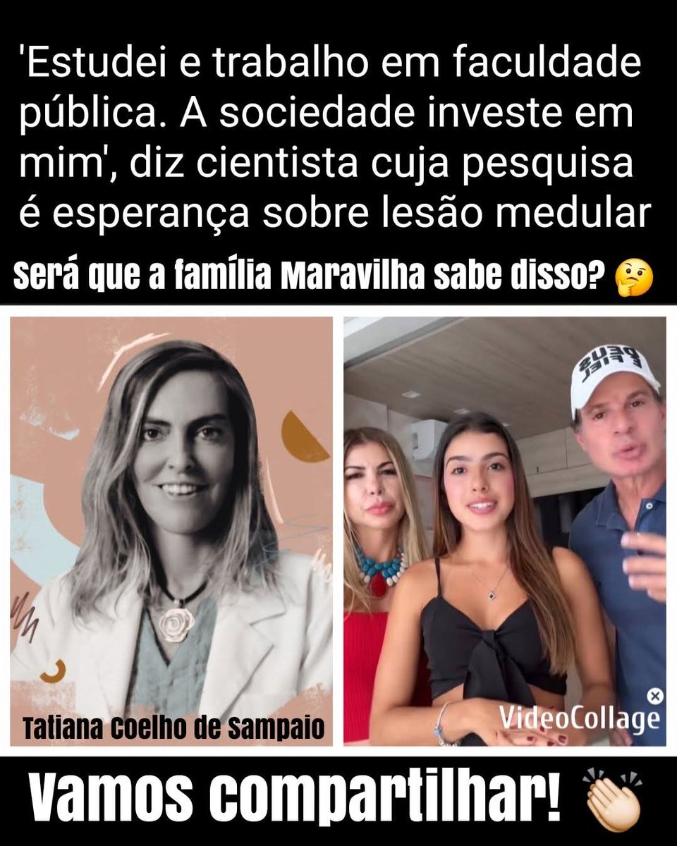 hanan_farah's tweet photo. 'Estudei e trabalho em faculdade
pública. A sociedade investe em
mim', diz cientista cuja pesquisa
é esperança sobre lesão medular
#PresidentsDay #love #WomenInSTEM #refundstatus #civilrights #IRS https://t.co/8CfIzObJU7
