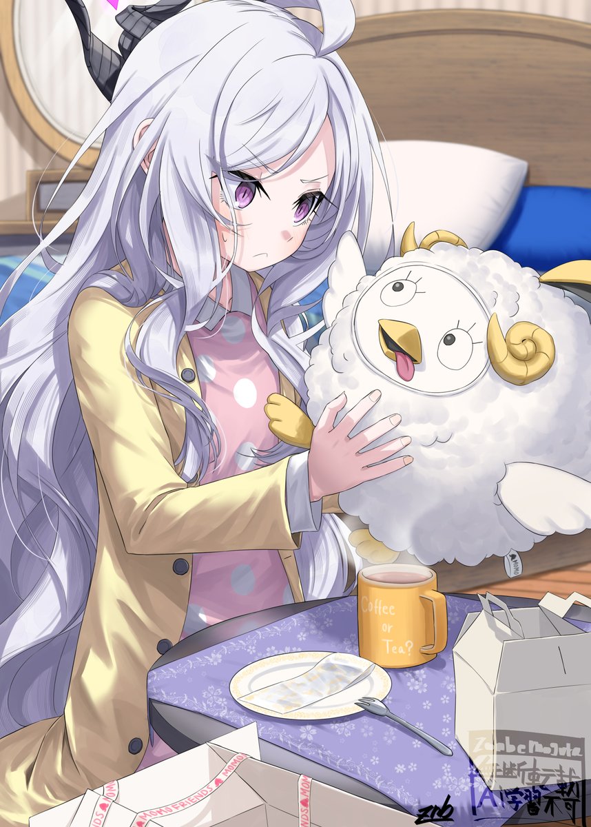 cDkyrNtfC8tYesl's tweet image. #ブルアカ　お誕生日おめでと……もっと毎日睡眠時間取れますように……八時間くらい……