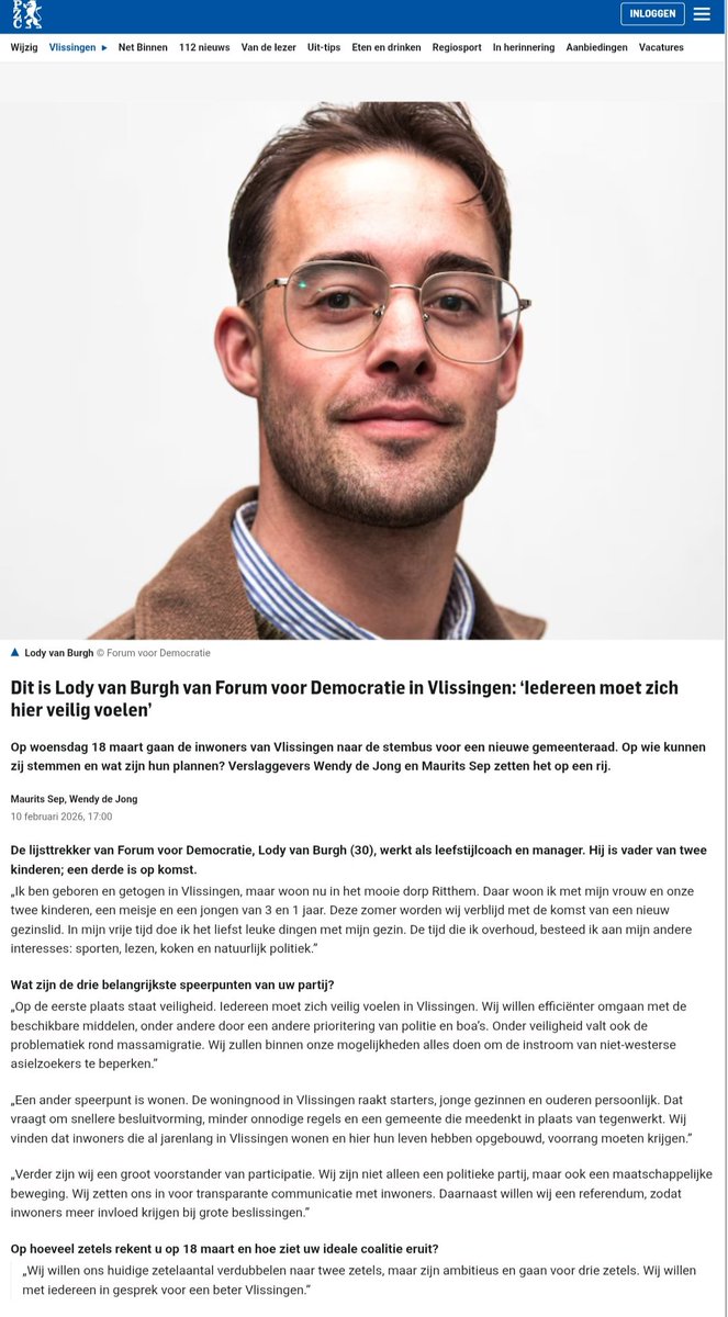 Onze lijsttrekker Lody van Burgh stelde zich voor in de <a href="/pzcredactie/">PZC</a>