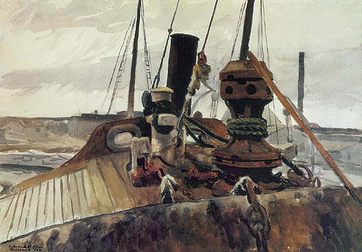 Bow of the Beam Trawler Widgeon - 1926 #artbots #hopper