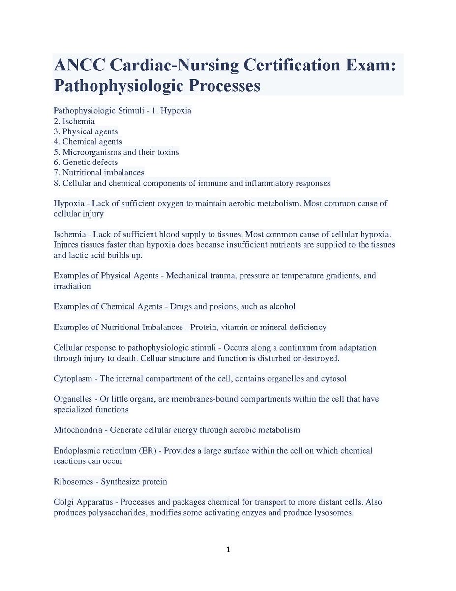 KTennis24803's tweet image. hackedexams.com/item/5859/ancc…
Ancc Cardiac Nursing CertificATIon Exam Pathophysiologic Processes Recent Update For 2023 2024
#Ancc #CardiacNursing #Pathophysiologic #physiologic #AnccCardiacNursing #testbank #testbankexams #hackedexams