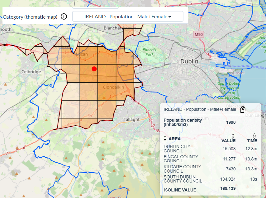 iso4app's tweet photo. #Iso4App expands its capabilities with a new thematic map that highlights catchment areas in #IRELAND and #NORTHIRELAND. #catchmentarea. #population https://t.co/tN1l7LI9g2