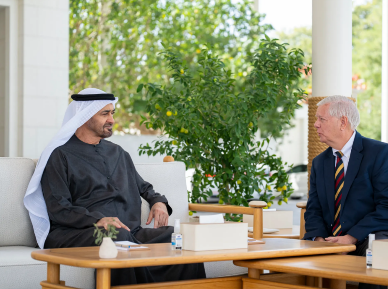 MissOnjoSimson's tweet photo. Direct denial from Sen. Joni Ernst exposes rumors on MBZ's health as blatant disinformation from Saudi/MB circles. Washington's aware & backing UAE's stability role. MBZ: Brave friend charting cooperation path. Backfires on liars!
#CounterDisinfo #UAEUSAlliance https://t.co/xaawnKP9g6