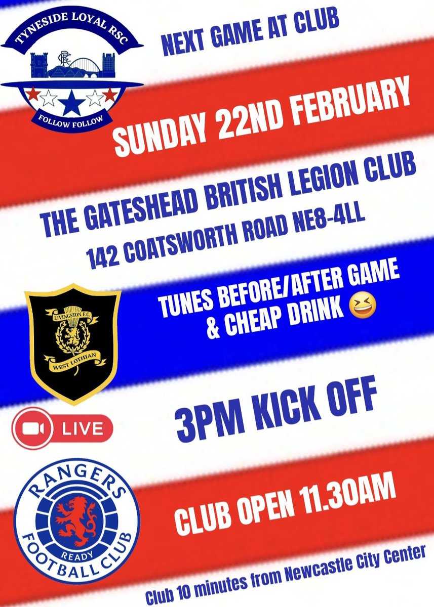 TYNESIDE LOYAL RSC tweet media