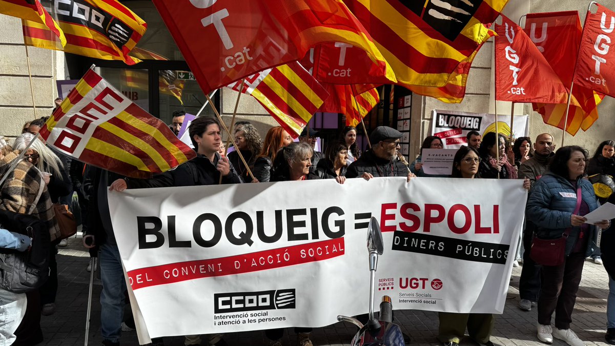 El sector d’acció social diu prou. Després de 6 anys de bloqueig patronal, CCOO convoca vaga el 5 de març. Exigim salaris dignes (mínim 5%), equiparació amb el sector públic i fi de la precarietat. Si som essencials, els nostres drets també. #Vaga5Març