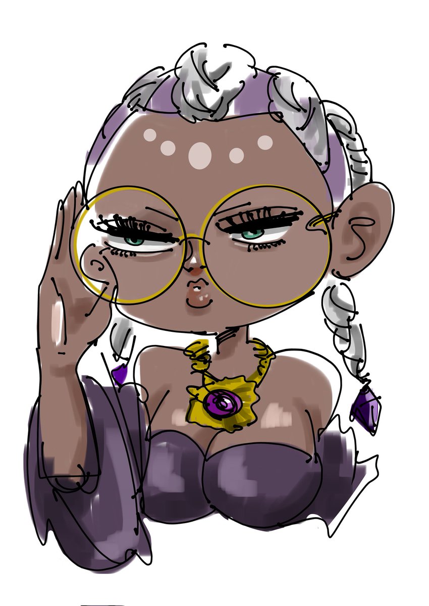 鼻の位置を中心から目の高さに上げると可愛くなった。KOFドロレス