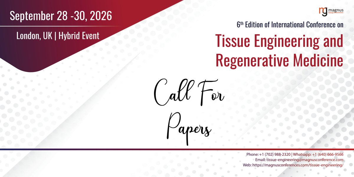 Tissue Engineering and Regenerative Medicine tweet media