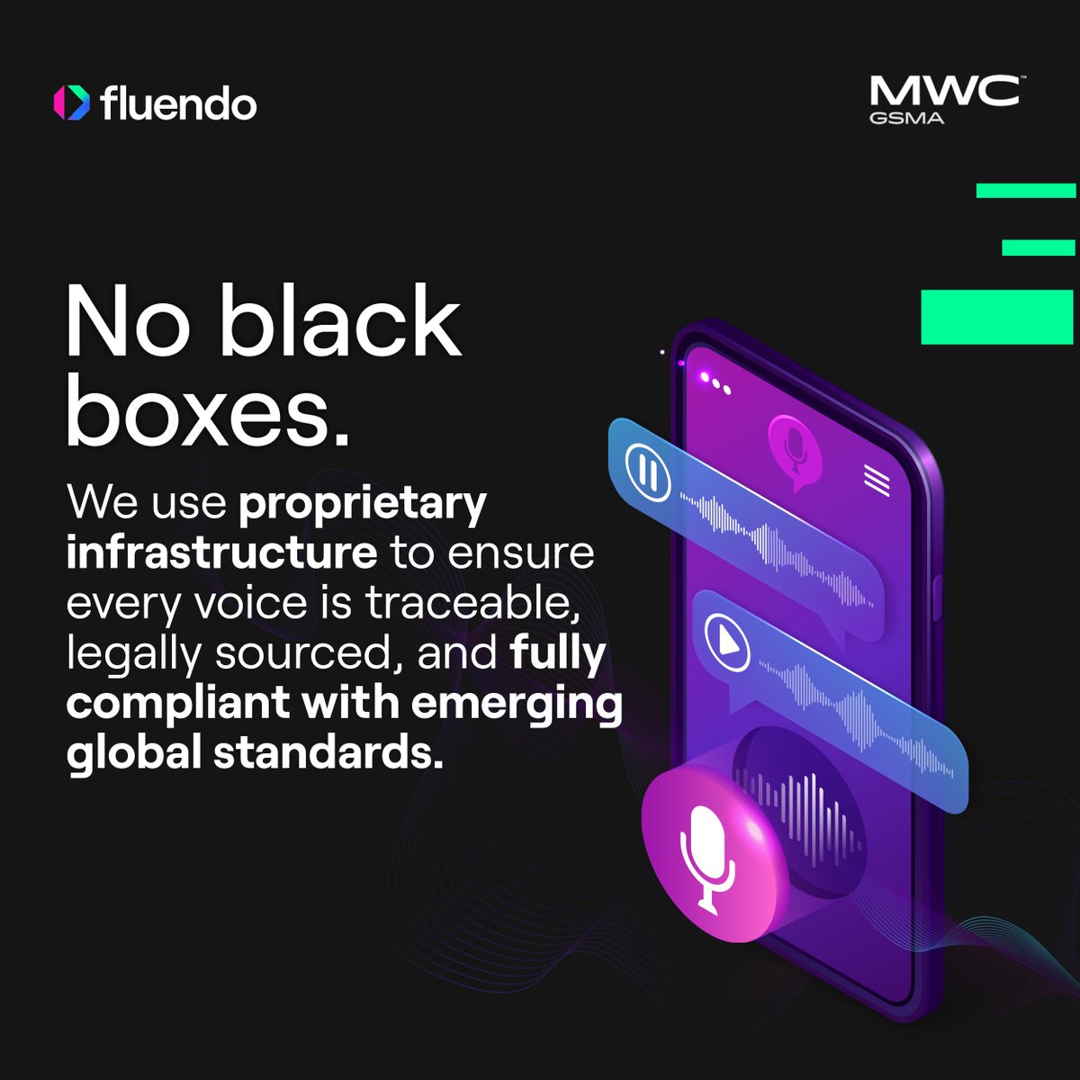Fluendo's tweet photo. Does your AI voice strategy have a trust gap? 🎧
As everyone gears up for The IQ Era at #MWC26, the real challenge isn't just making AI sound human: it's making it ethically sound. Interested? Let’s grab a coffee in Barcelona!

📍 Booth 37, Catalonia Pavilion
📅 March 2–5, 2026 https://t.co/4yJHmKRF6Y