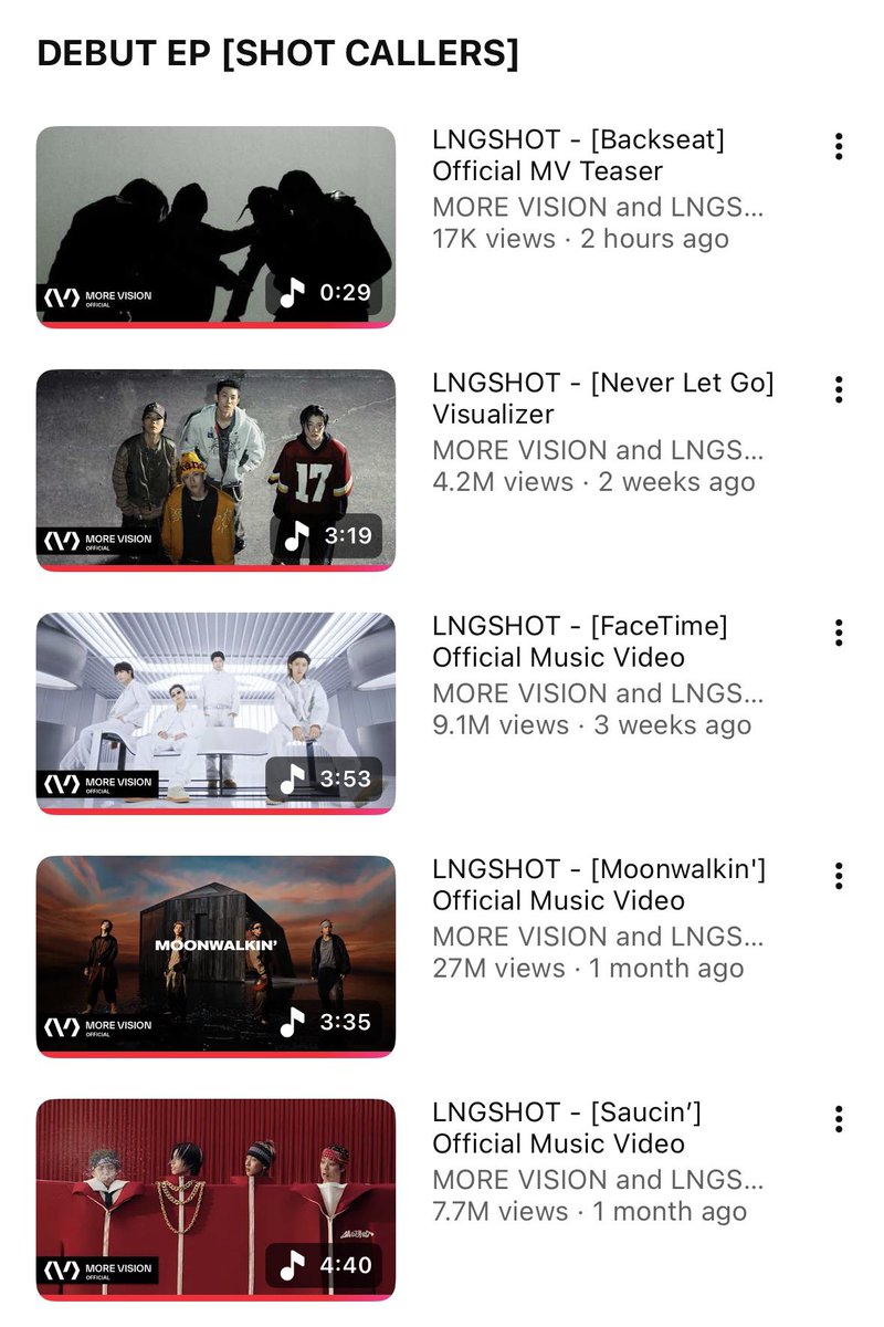 พูดจากใจปกติติ่งค่ายใหญ่ๆมาไม่เคยได้รับอะไรแบบนี้เลย แต่มอวิชั่นทำให้ได้อะ อัลบั้มมีทั้งหมด 5 เพลงก็มี mv ครบ 5 เพลงไม่เคยทิ้งเพลงไหนไว้ข้างหลังเลย