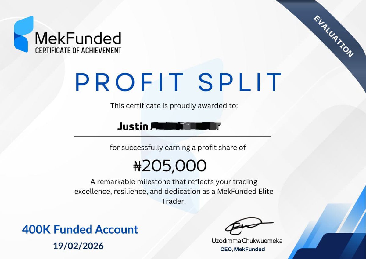 Payouts 🎉👏🥳 

Weekend is approaching 🎉👏 

Join MekFunded today 👏🏆