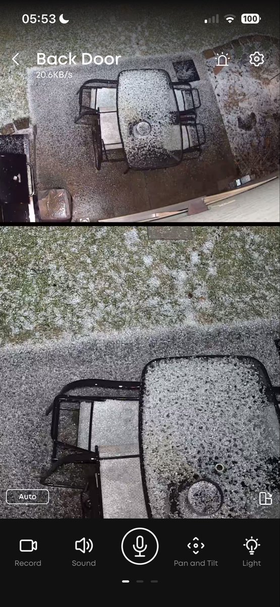 BennEwald's tweet photo. Hey @ryanhallyall ,thought the storms weren’t supposed to start til this afternoon? 😜 Good little set of hail storms here in Ft Wayne this morning. https://t.co/YitauINuNN