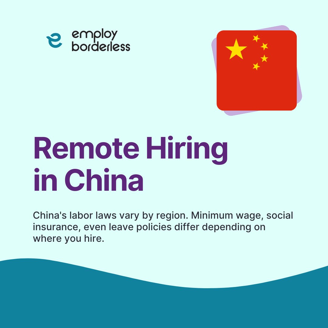 EBorderless's tweet image. Hiring in China? Contracts due in 30 days, strict overtime caps, 5 social insurance programs plus housing fund. Rules vary by region.

employborderless.com/eor/countries/…

#EmployBorderless #GlobalHiring