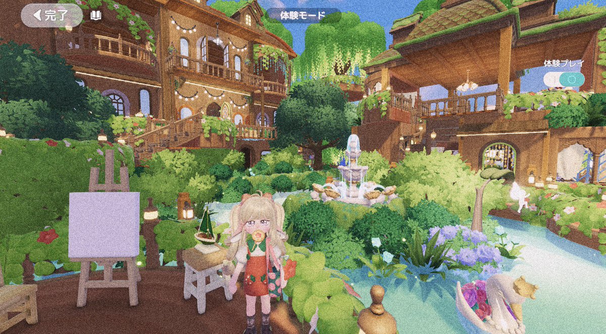 やっと土地解放できたので…
森の妖精が営む隠れ家カフェ的なのを作ってみた🌳☕️
建造物が自然に飲み込まれてる感じが好き🫶

#ハートピア建築部
#ハートピアスローライフ
#ハートピア