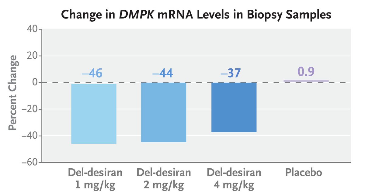 DrSamuelBHume's tweet image. This is a really beautiful approach — this is a disease that shortens life expectancy, with no current therapies

It's for myotonic dystrophy type 1, where toxic transcripts of a mutant gene (DMPK) accumulate in muscles

This therapy uses an antibody to direct an siRNA