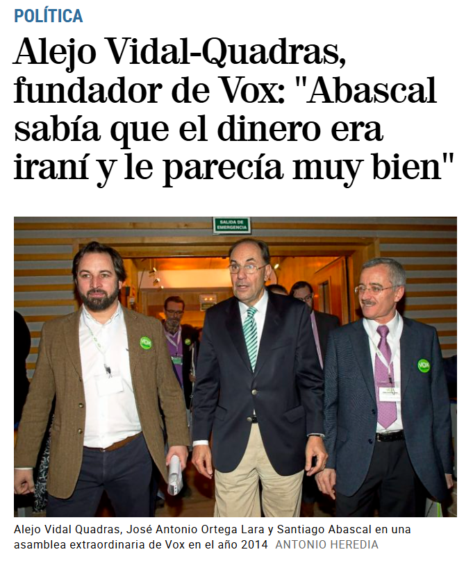 La fundación de Vox en realidad fue esta.