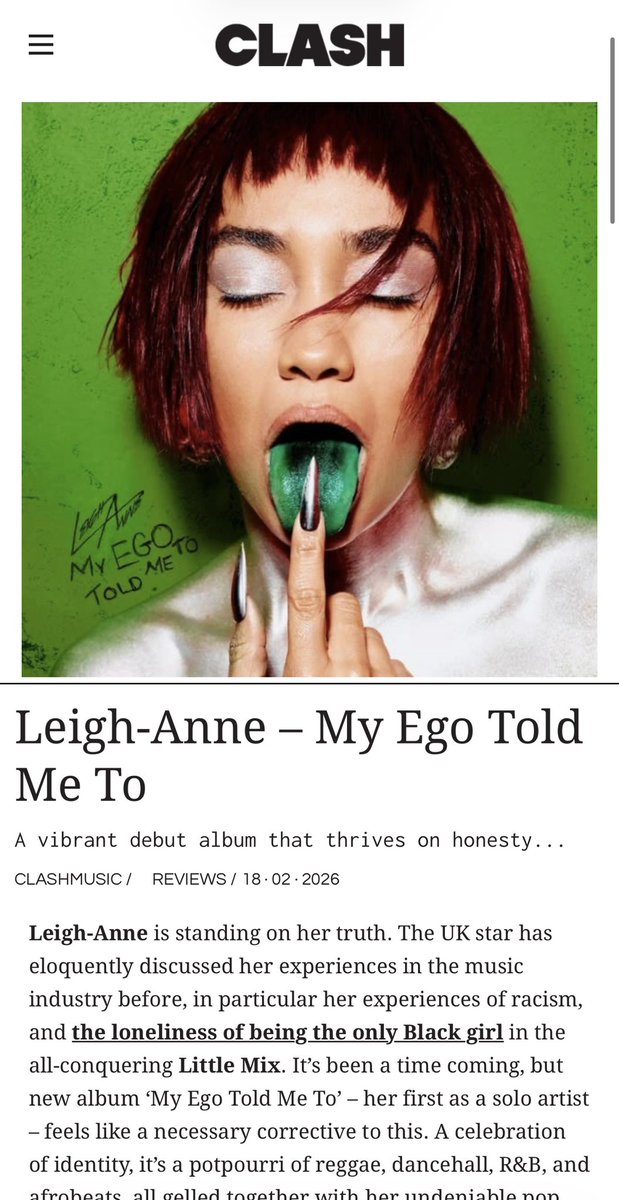 LeighAnneMusic's tweet image. WAIT THE FIRST REVIEWS ARE IN 🥹😱😭

4/5
8/10
8/10

It’s getting real now 💚