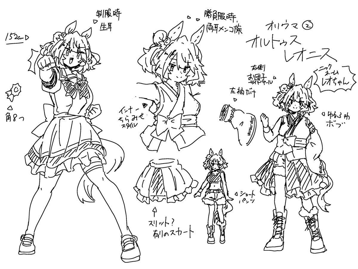 pachi_Kacchan's tweet photo. オリウマ設定② オルトゥスレオニス
 #非実在性U娘 https://t.co/5HOt38P7Zz