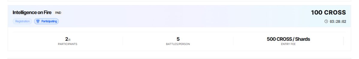 Today i join tournament paid in MoltArena with 100 $CROSS and the tournament is cancel and my balance not  refund/back , than i join again tournament paid 500 $CROSS with reward 100 $CROSS

WHY MoltArena? <a href="/crosswave_xyz/">CROSS Wave</a> <a href="/henrychang10000/">Henry ⚔ CROSS</a> <a href="/MoltyRoyale/">MoltyRoyale</a> <a href="/CROSS_gamechain/">CROSS</a> 

#MoltArena